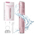 Akunbem Bikini Trimmer for Women, Electric Shaver and Razor Rechargeable 2-In-1 Body and Facial Epilator, Dual Heads for Painless Trimming of Pubic Hair, Face, Underarms and Legs, IPX7 Waterproof. Christmas Gift New Year Gift Shaving Grooming Tiktokshopba