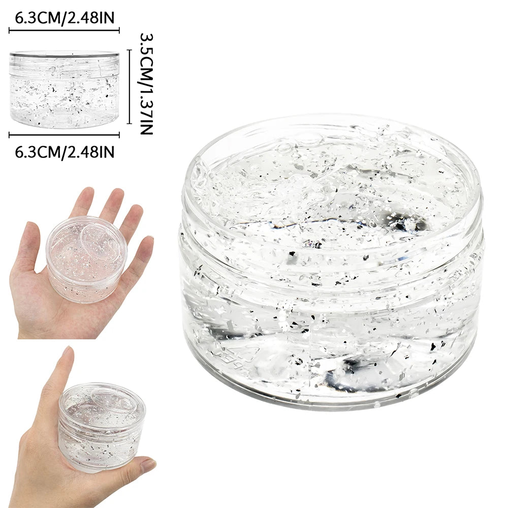 120Ml Magic Crystal Slime Toy Crunchy Slime Kit Glimmer Jelly Clear Slime Foam Putty Plasticine Cloud Slime Stress Relief Clay