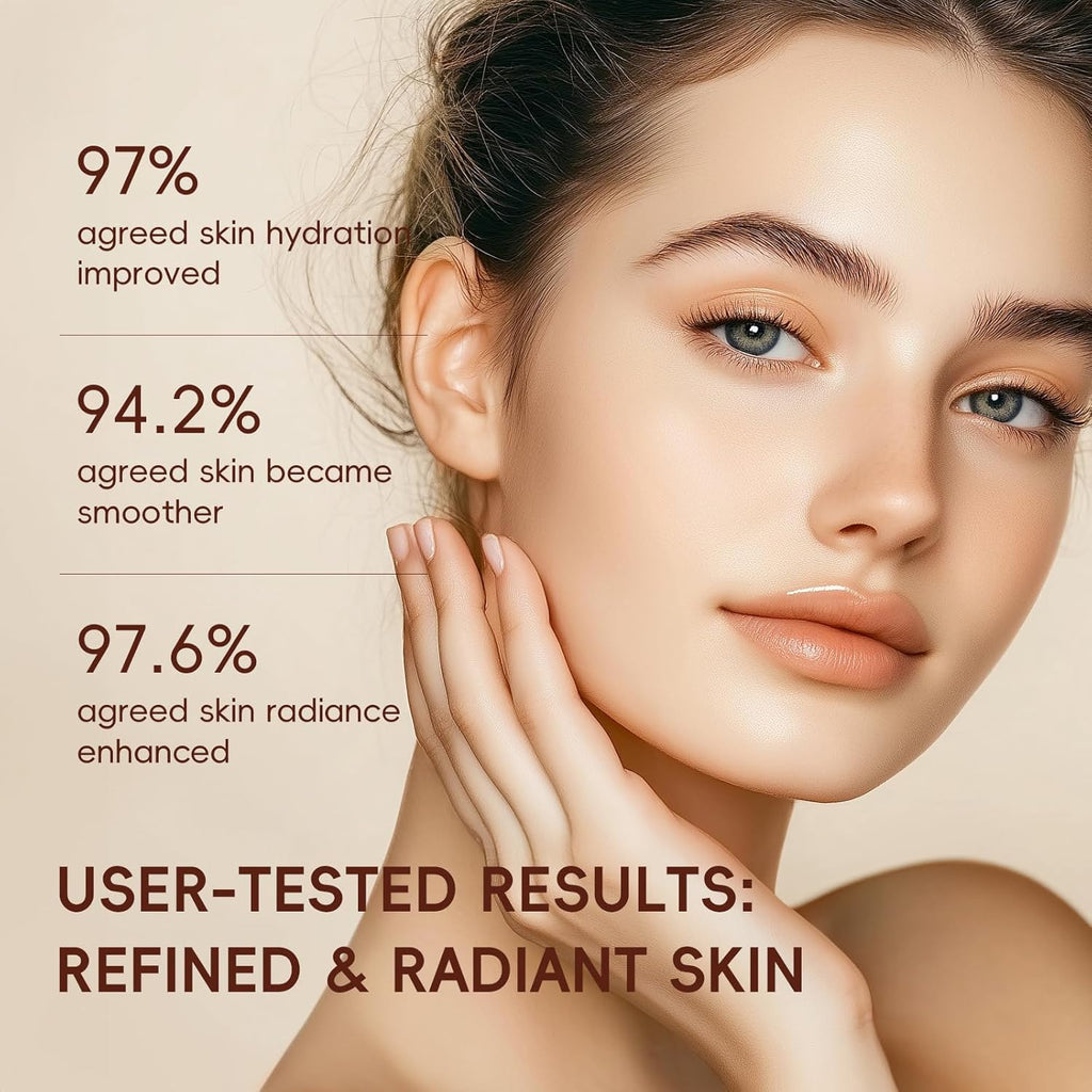 Skin Care Set, Korean Skin Care - Korean Beauty for Women - 5Pcs | Rice Cleanser, Toner, Serum, Eye Serum, Moisturizing Cream Teen Girls Mom Daughter Mother'S Day Birthday Christmas Lover