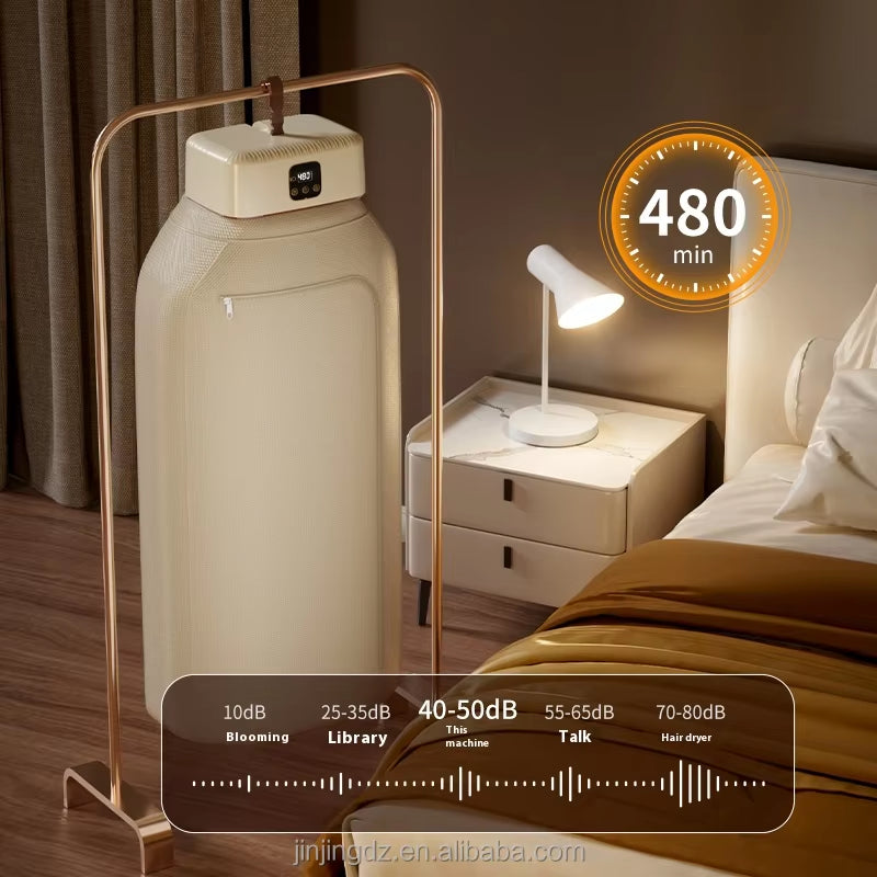 Wholesale Foldable Compact Mini Dryer Machine Headed Air Electric Clothes Dryer with Dryer Bag for Home Travel