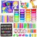 Stretch Crystal Slime Set Slime DIY Butter Slime Stress Relief Toy Children Slime Gift Set Colored Clay Slime Toys