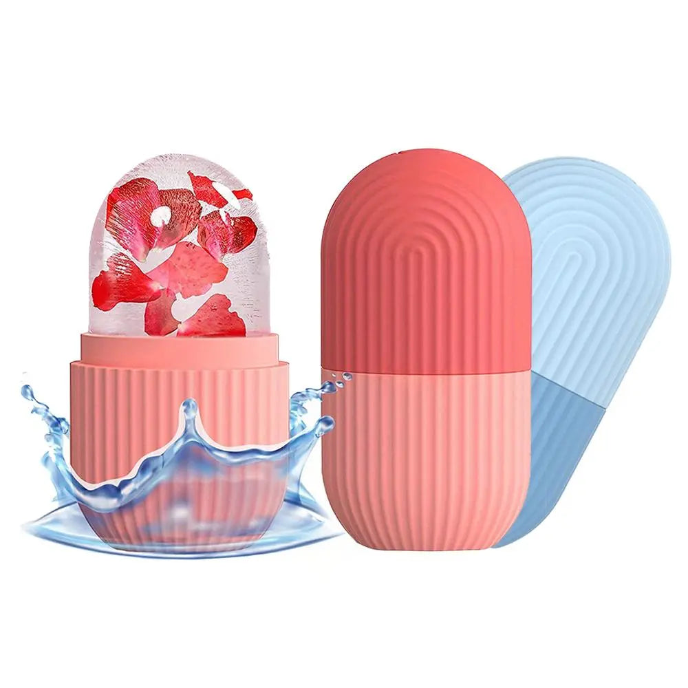 Ice Face Roller, DIY Face Massage Roller, Soothing Facial Ice Roller for Face, Eyes & Joints, Ice Compress Skin Care Tool for Women & Men, Facial Care Tools, Beauty Tools, Home Beauty Tool, Lightweight
