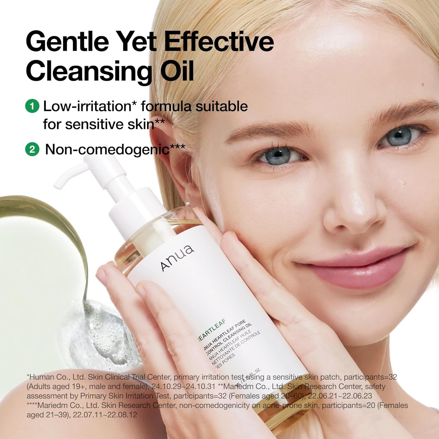 Heartleaf Pore Control Cleansing Oil, Korean Skincare, 6.76 Fl.Oz | Pore Cleanser, Sebum Care, Gentle Melting Oil Cleanser for Face, Safe for All Skin Type, Daily Hydrating Makeup Remover