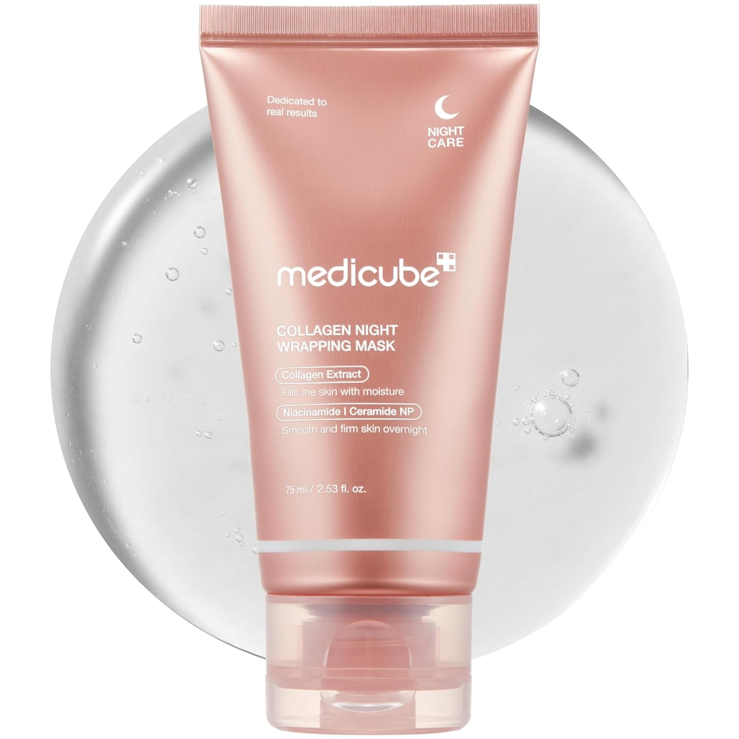 Wrapping Mask Collagen - Overnight Peel off Facial Mask | Elasticity & Hydration Care, Reduces Sagging & Dullness - Hydrolyzed Collagen for Glowing Skin, Korean Skin Care, 2.53 Fl.Oz