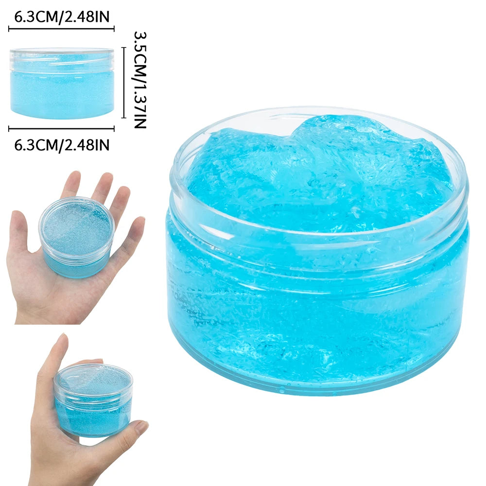 120Ml Magic Crystal Slime Toy Crunchy Slime Kit Glimmer Jelly Clear Slime Foam Putty Plasticine Cloud Slime Stress Relief Clay